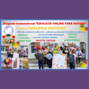Evenimentele gimnaziului – A fost dat start proiectului transnațional ”Atelierul fanteziei”