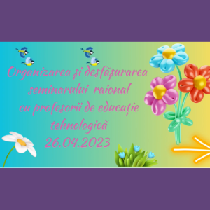 Seminar raional cu profesorii de educație tehologică
