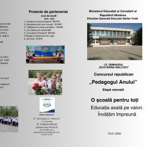 „Drumul către excelență: Participare la concursul republican Pedagogul Anului”