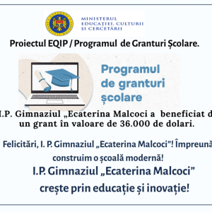 Câștigătorii Programului de Granturi Școlare